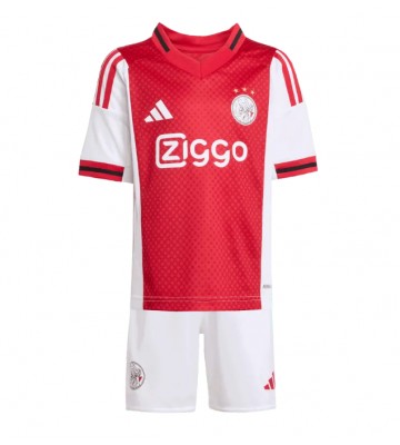 Ajax Raul Moro #7 Hjemmebanetrøje Børn 2025-26 Kortærmet (+ Korte bukser)